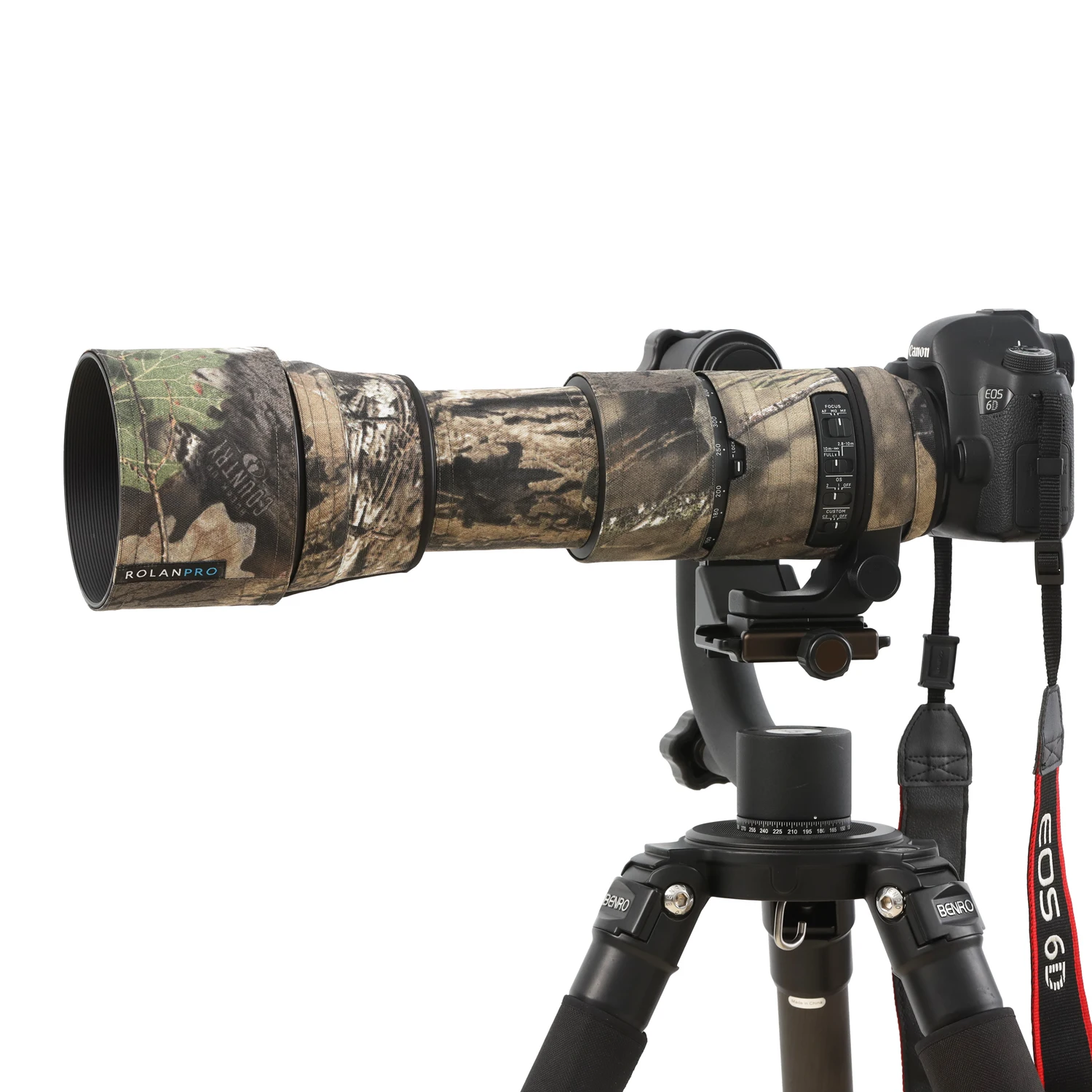 Rolanpro-capa de Chuva Camuflada Lente Ajustável para Sigma 150600 mm F5-6.3 dg os Hsm Contemporâneo Versão af Manga de Lente Capa de Armas - Image 5