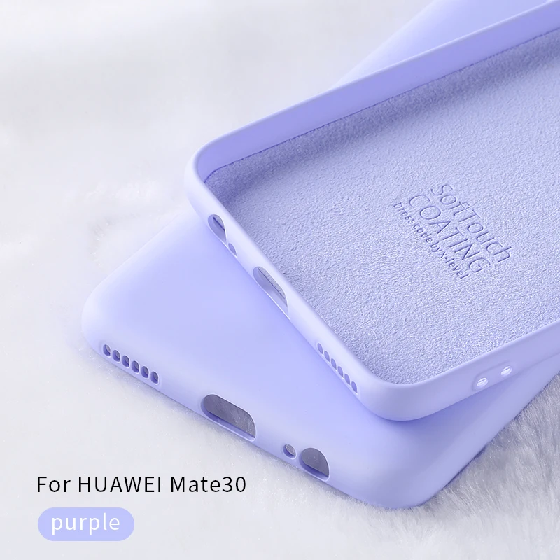 X-level жидкий силиконовый чехол для huawei mate 30 Pro мягкий гелевый резиновый Тонкий матовый чехол для huawei mate 30 Pro - Цвет: Лаванда
