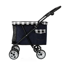 Pet коляски для людей с ограниченными возможностями маленькая собака складной светильник коляска для животных кошка прогулки Кошка Автомобиля