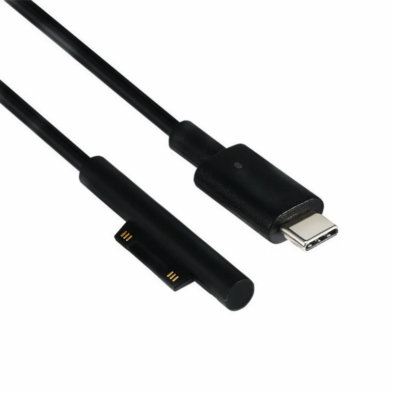 USB C Type C PD Power Charge Cable Fast Charging Cable Adapter Charger For Microsoft Surface Pro6 Pro5 Pro4 Pro 3