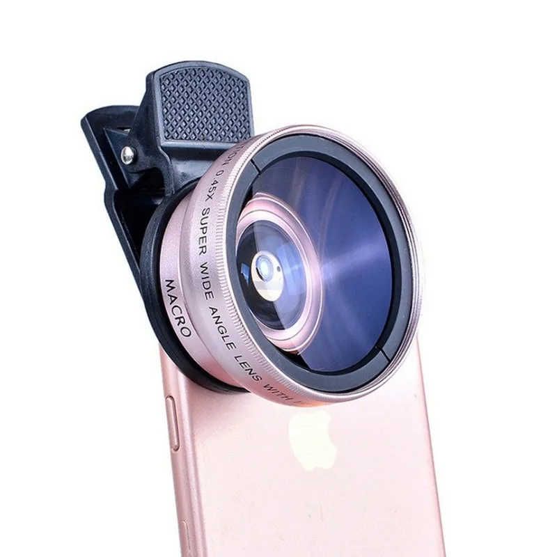 2in1 Macro Professional HD Phone Camera Lens For iPhone 8 7 6S Plus Xiaomi Samsung LG