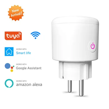 

Smart Plug WiFi Socket EU 16A Power Monitor Timing Function Tuya SmartLife APP Control Works With Alexa Google Assistant