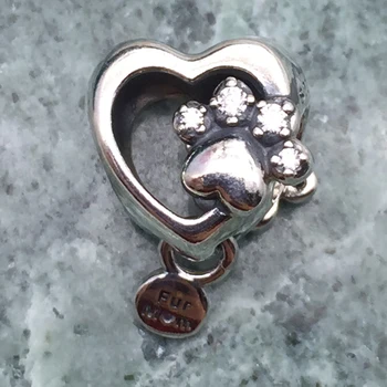 

2020 New 100% 925 Sterling Silver Heart charm beads High Quality Fashion Women's Jewelry Factory Wholesale Free Shipping