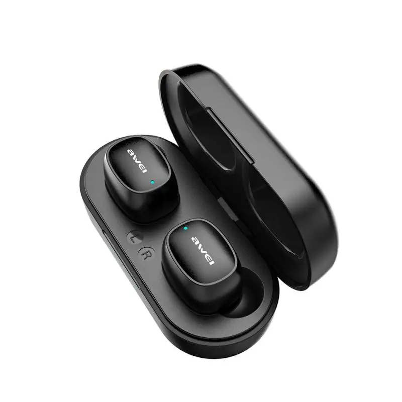 Newset AWEI T13 TWS Wireless Bluetooth Earphone Sport Handsfree Headset Earbuds With Microphone HD Stereo Headphones