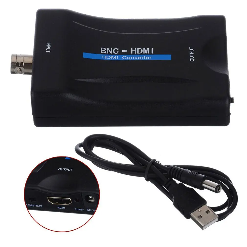 

BNC To HDMI Converter Monitor To HDMI HD 1080P/720P Lossless Conversion Converter Input To PC Adapter Digital Switch Box