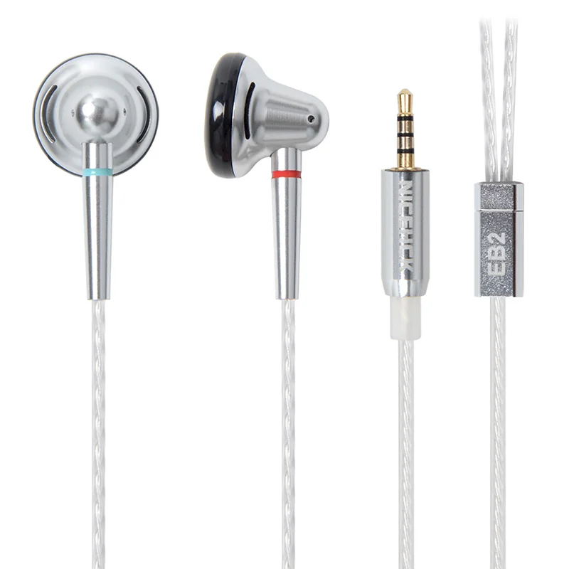 2.5mm Balance Silver NICEHCK EB2 3,5 мм наушники HIFI металлические наушники Динамический драйвер NICEHCK второй флагманский наушник звук как NICEHCK EBX - Цвет: 2.5mm Balance Silver