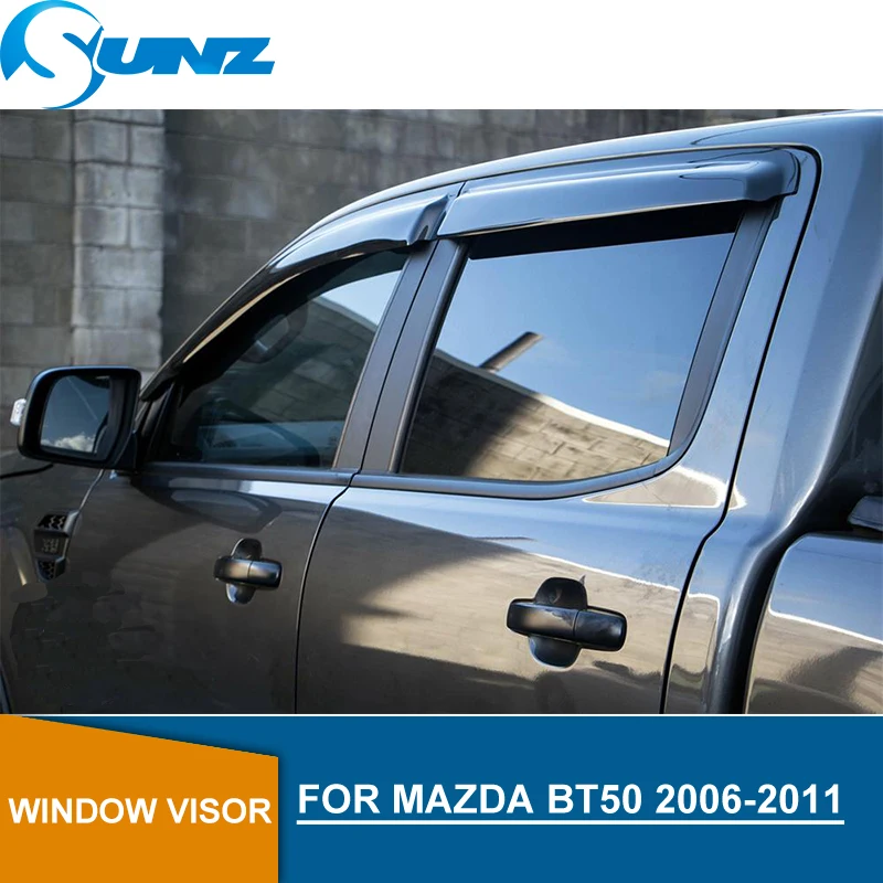 

window visor for Mazda Bt50 2006-2011 side window deflectors rain guards for Mazda Bt50 2006-2011 SUNZ