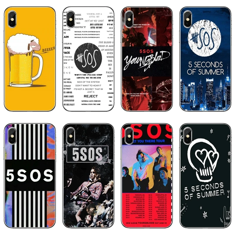 5SOS 5 секунд летних аксессуаров чехол для телефона Huawei P30 P20 Pro P10 P9 P8 Lite Y5 Y6 Y7 Y9 P Smart Plus