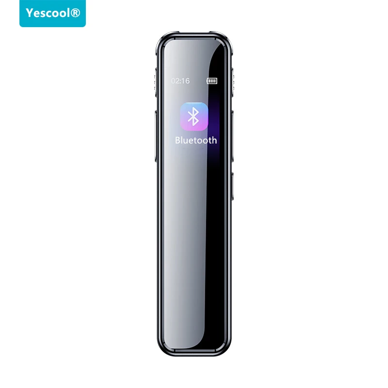 Yescool A8 mini uzun süre Bluetooth kulaklık ses aktive kaydedici değişken hız oynatma MP3 müzik çalar gizli kayıt