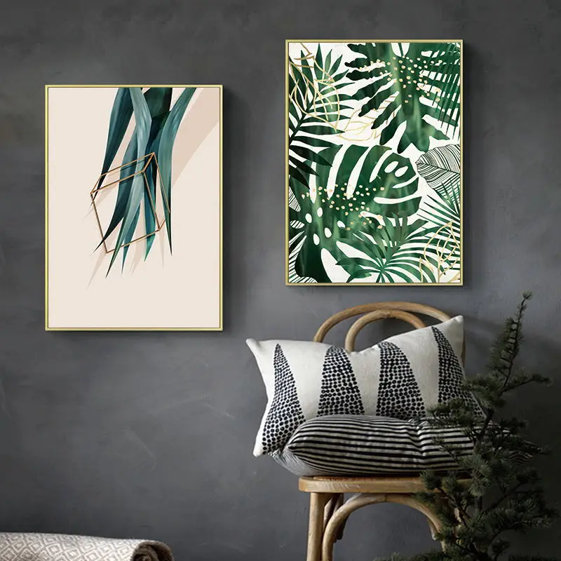 Modern-Minimalistic-Animal-Flamingo-With-Leaves-Canvas-Art-Abstract-Painting-Print-Picture-Wall-Poster-Office-Home (3)