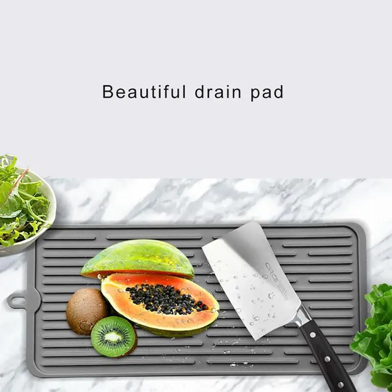 

Коврик для сушки посуды, силиконовый коврик для горячего стока, тепловой поднос, сушилка посуды, посуда, Противоскользящий коврик, подставки, прочная подушка