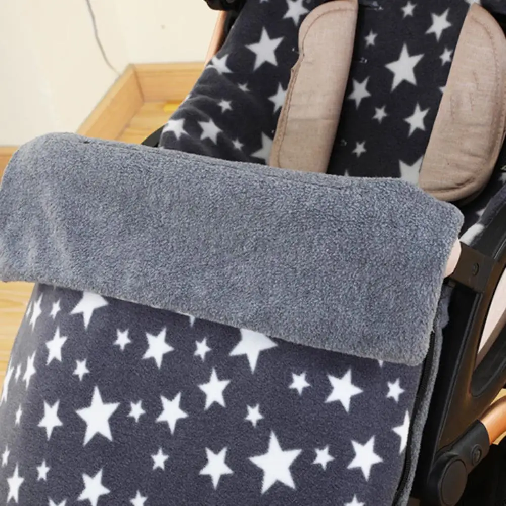 Универсальная Флисовая теплая детская коляска, спальный мешок для детей, осенне-зимний ветрозащитный чехол для ног, защита от ударов