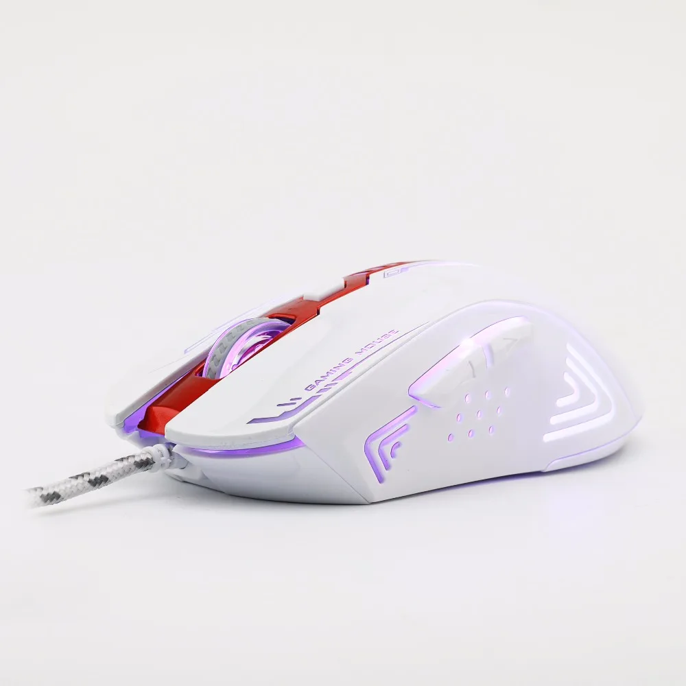 Bosston игровая мышь с дыхательный светильник 6 клавиш 2400 dpi оптическая компьютерная USB мышь для ноутбука Настольный GM200