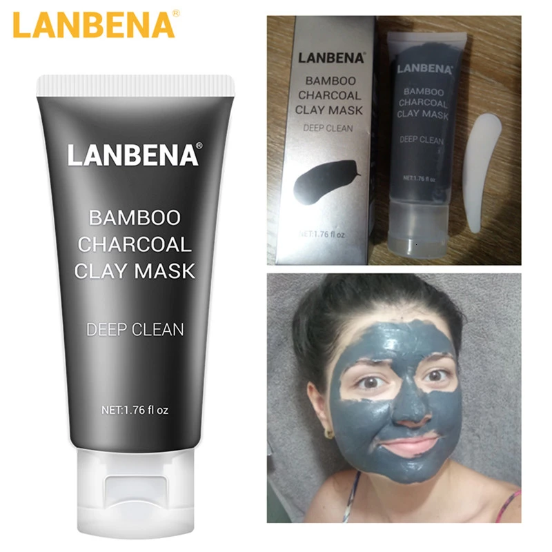 Маска для лица LANBENA с бамбуковым древесным углем маска удаления черных точек