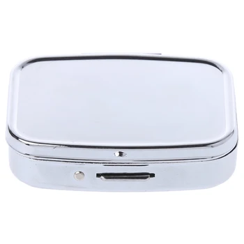 

1PC Pillbox Medicine Container Key Chain Tablet Storage Case Key Ring Pill