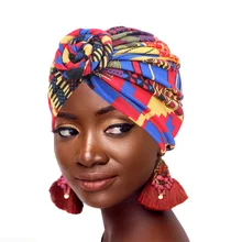 Neue mode Frauen Afrikanische muster blume turban Muslimischen Turban kopftuch headwrap Damen Chemo Kappe Bandanas Haar Zubehör