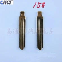 CHKJ 10 шт. металлический пустой Uncut Флип KD/VVDI пульт дистанционного HYN6 ключ лезвие типа#15 Замена для hyundai Elantra/Tucson для Kia Cerato