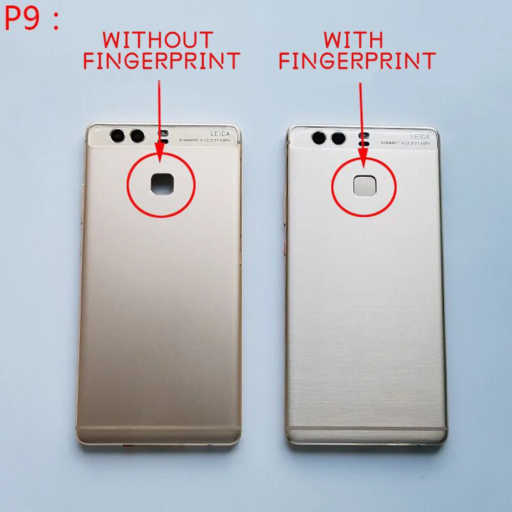 Sinbeda Задняя стеклянная задняя крышка для HUAWEI P9 Корпус батарея корпус двери +