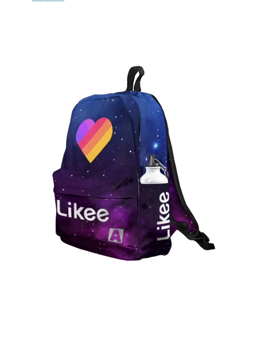 Рюкзак 3D «РЮКЗАК LIKE 5», для мальчиков и девочек, для школы, для отдыха, яркие краски
