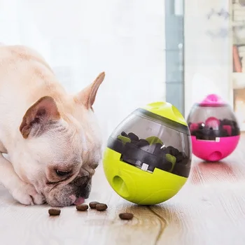 

Dog Cat Interactive Toy IQ Treat Ball Smarter Pet Toys Food Ball Food Dispenser For Cats Pet Playing Training Tumbler Toy