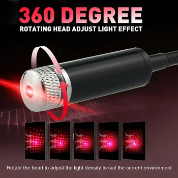

Car USB Star Ceiling Light Sky Projection Lamp Romantic Night Lights Atmospheres Decoration HUG-Deals