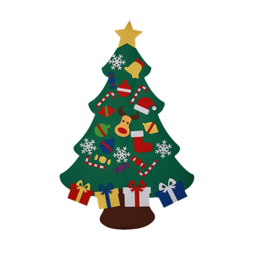 Новогодние подарки для детей DIY войлочные украшения для рождественской елки рождественские подарки на новогодние настенные подвесные украшения для двери Navidad - Цвет: 64C