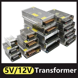 Lighting Transformer AC 220v to DC 12v 5v power switching power suply 5A 10A 15A 20A 30A Strip Switch LED Driver Adapter