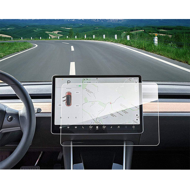 Tesla Model 3 Y S X Center Screen Protector Center Control Touchscreen Car Navigation Tempered Glass Film 15'' Touch Screen