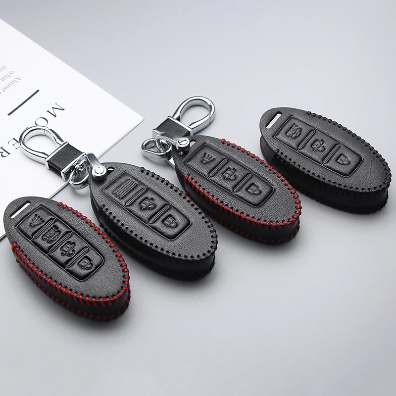 Car key case for cars leather remote key for Nissan Note Micra k12 x trail t31 t32 Qashqai Teana j32 j10 patrol y62 Tiida Murano