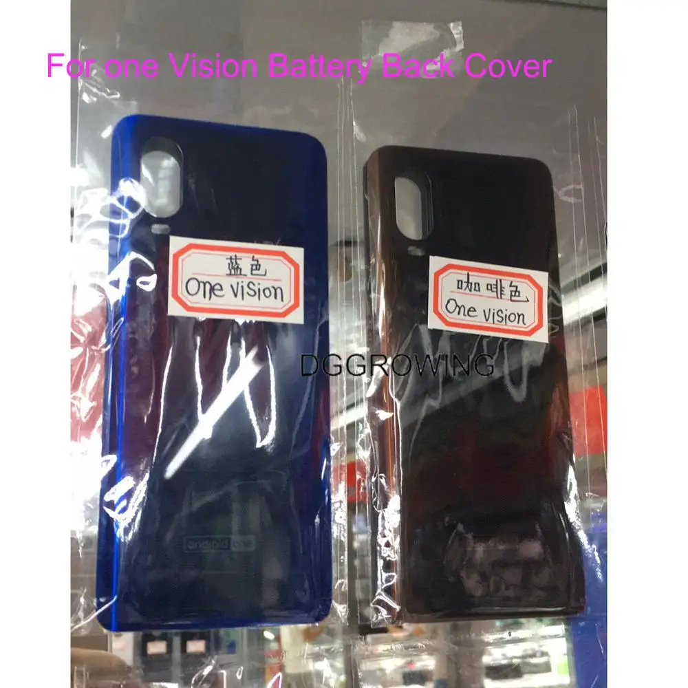 

VDG 2colors 1PCS/Lot NEW 100% Mobile Phone Battery Cover Rear Housing Back Case With Adhesive For Moto One Vision P50 Free Shipp
