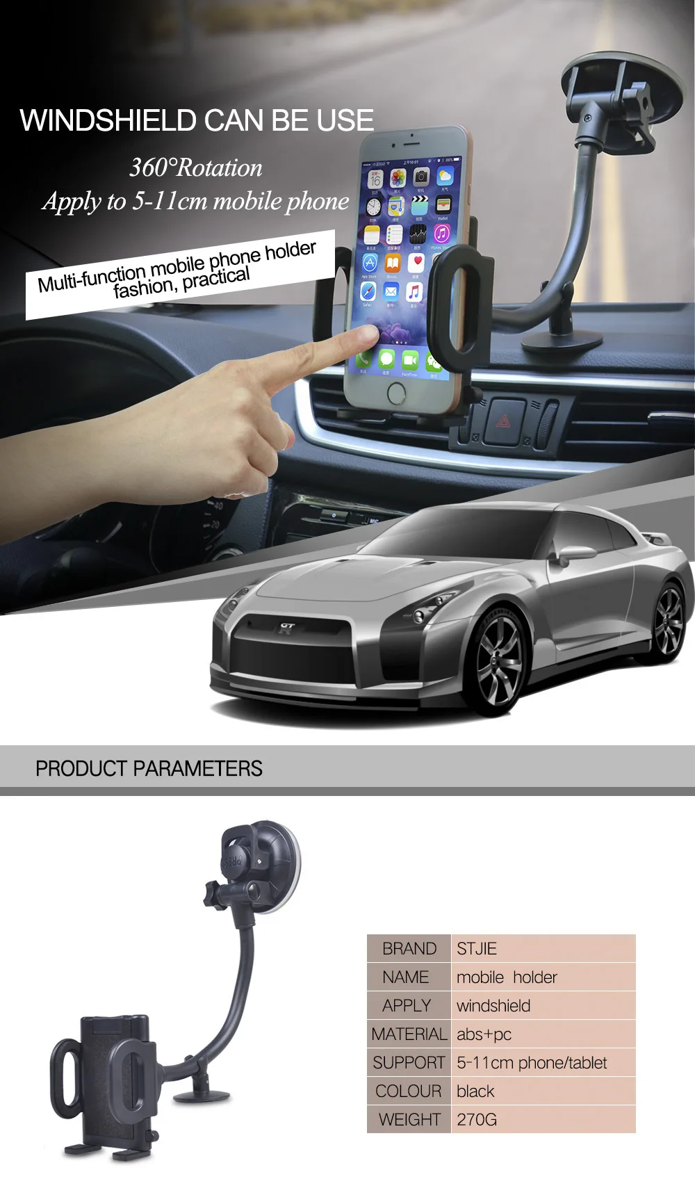 Car Phone Holder Sucker Mount Bracket Mobile Phone Holder Car Holder GPS Car Phone Holder Stand For Iphone11 8 Huawei Samsung Car Phone Holder Sucker Mount Bracket Mobile Phone Holder Car Holder GPS Car Phone Holder Stand For Iphone11 8 Huawei Samsung