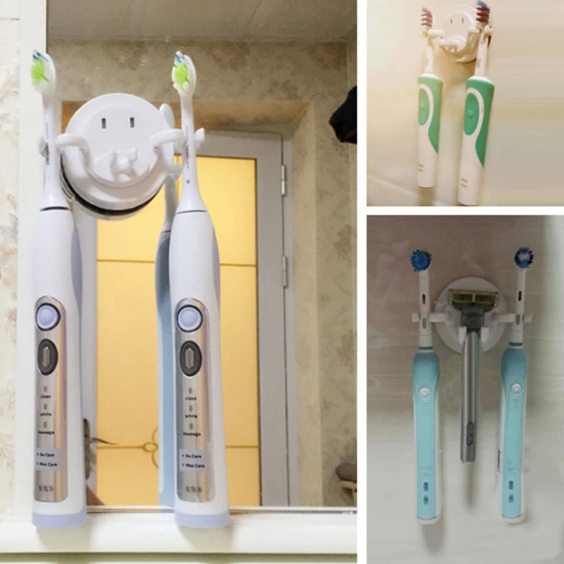 Toothbrush Holder Powerful Vacuum Suction Cup Organizer Tooth Brush Wall Mount Set Bathroom Sucker | Дом и сад