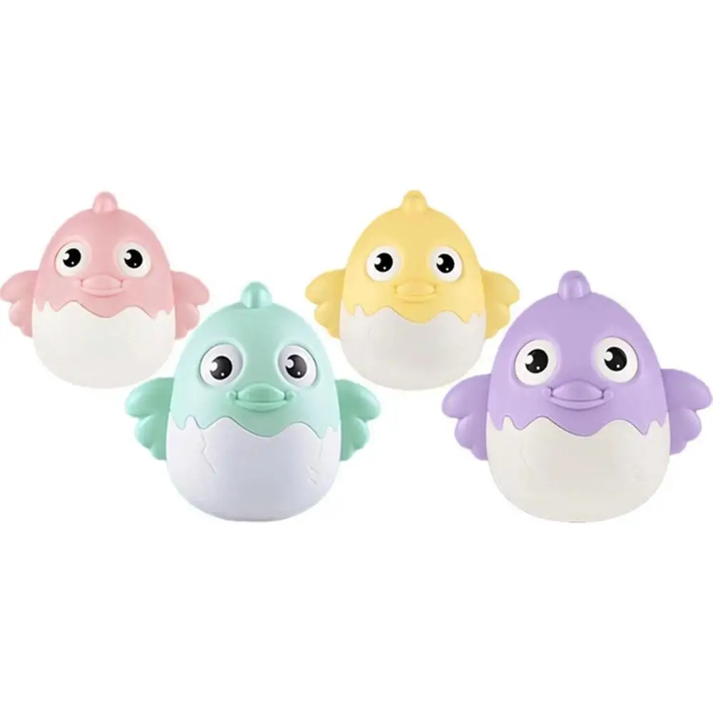 Fun Chicken Shape Tumbler Can Blink And Nod Pet Hand Catch Ball Baby Rattle Toys Educational Toys Gift Toys Rattles