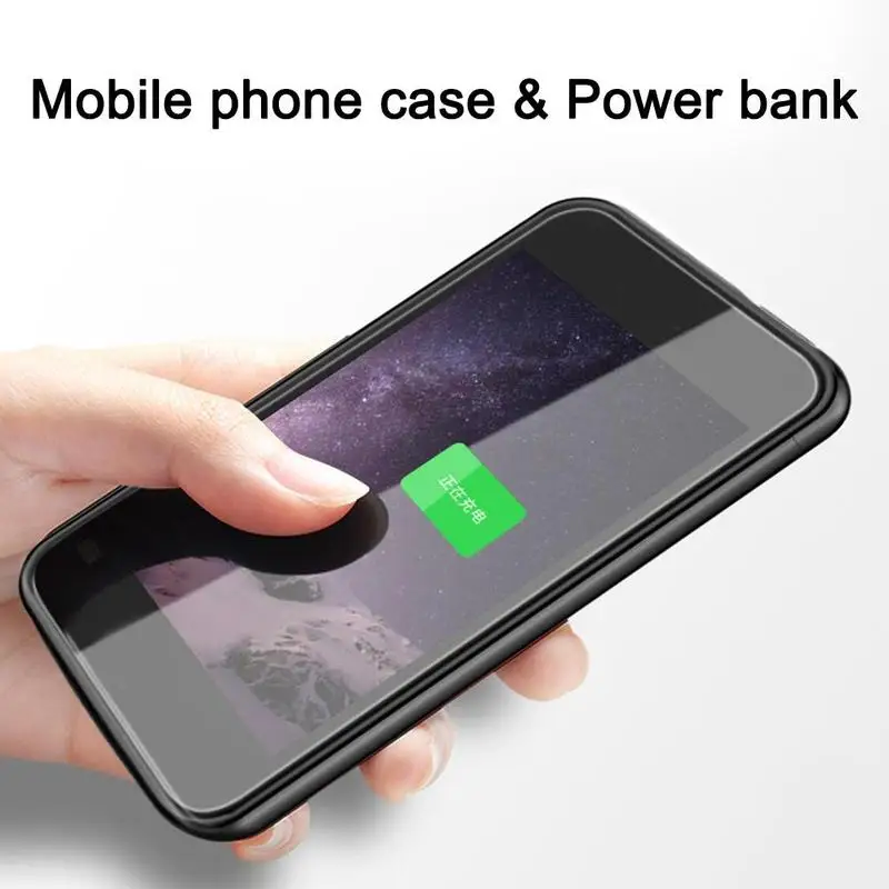 Мягкий тонкий чехол с зарядным устройством для iPhone 5 5S SE внешним аккумулятором