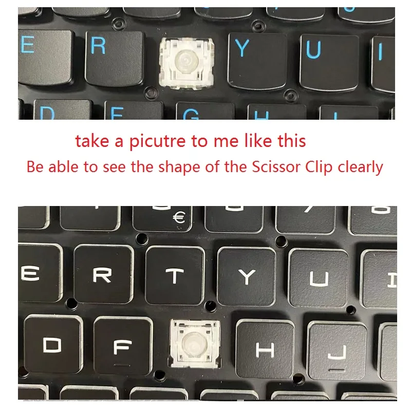 Keycaps Scissor Grampo Dobradiça para Samsung Acer Asus Dell Lenovo hp Huawei Xiaomi Msi Gateway Chaves Chave do Tampão Teclado Chaveiro - Imagem 5