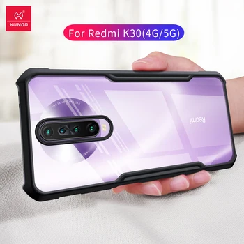 Перейти на Алиэкспресс и купить Для Redmi K30 5G чехол Xundd роскошные подушки безопасности ударопрочный Прозрачный чехол для Redmi K30 чехол для Redmi K30 4G чехол