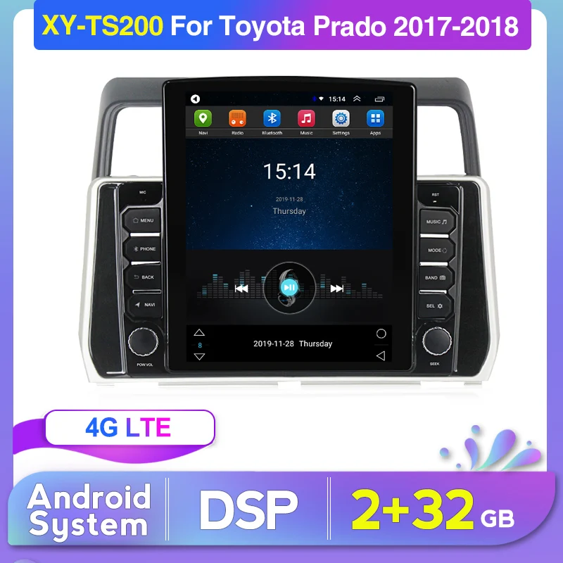 Система Android 4G LTE автомобильное радио мультимедийный плеер навигация GPS для Toyota
