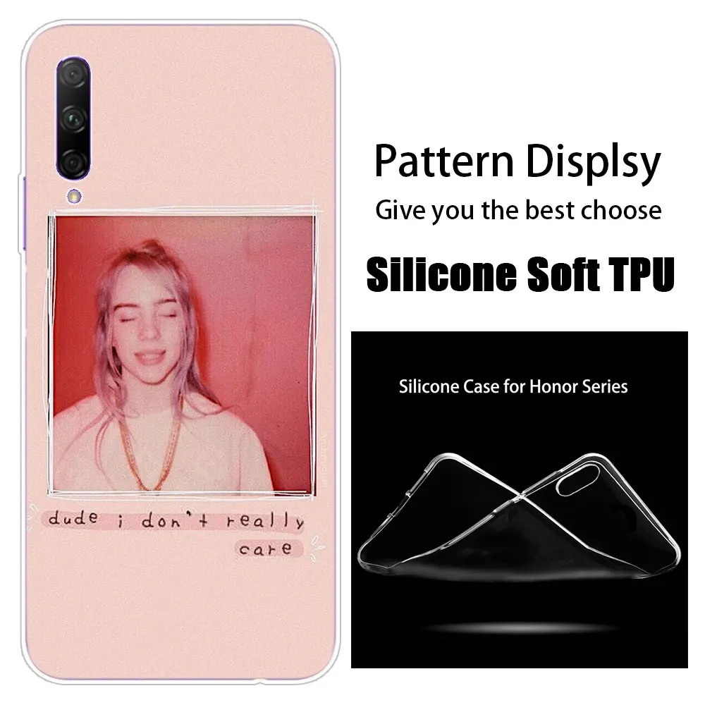 004 Горячая Распродажа billie eilish bad guy, мягкий силиконовый чехол для huawei Honor 20 20i 10i 10 9 8 Lite 9X 8X 8A 8S 7S 7A Pro View 20 Play3 - Цвет: 004