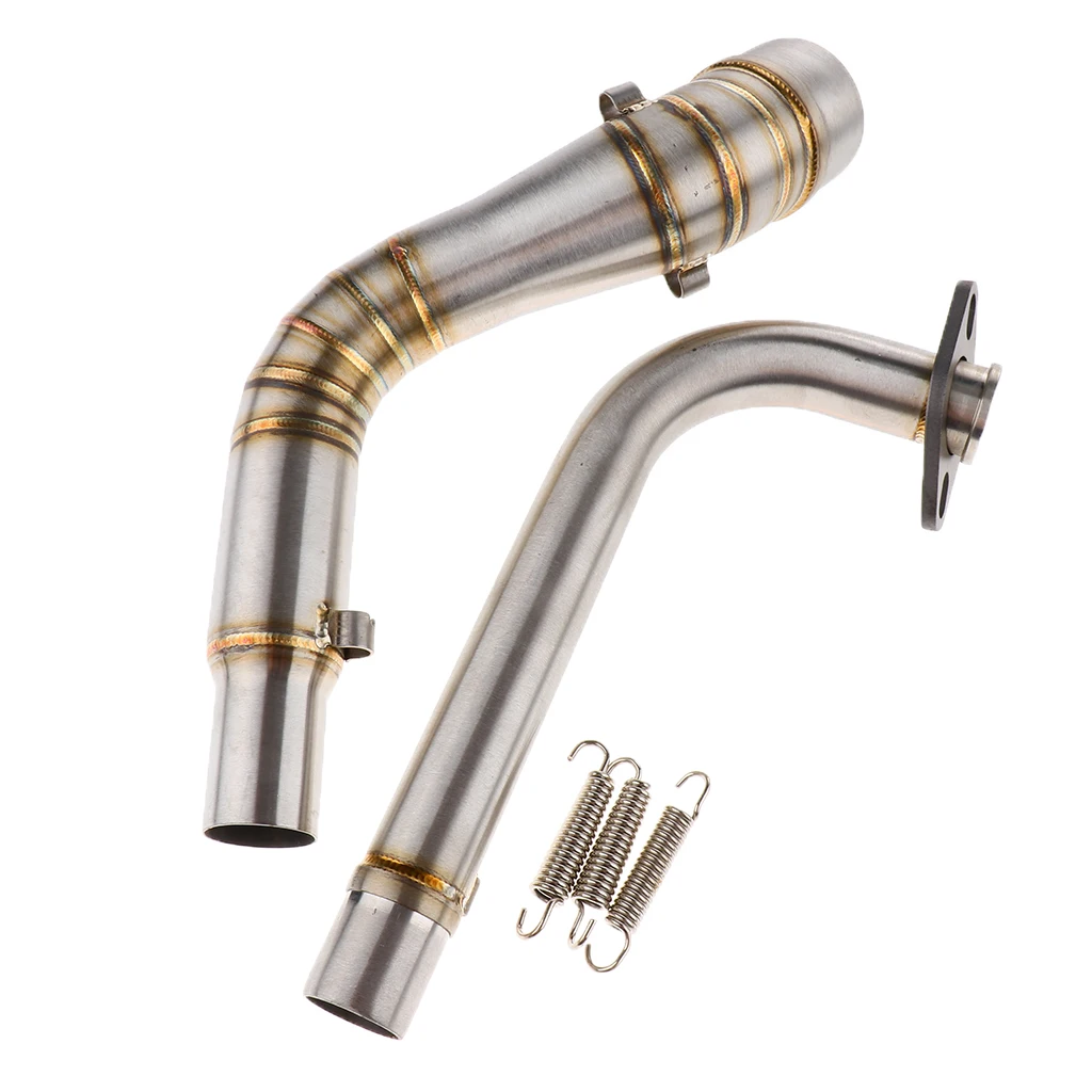 Motorcycle Slip On Exhaust Middle Link Hose Adapter Connector For Yamaha N MAX155