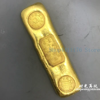 

Jingfu qianzu pure bar brass gold plated ingot gold bar crafts gold coins