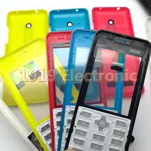 Чехол для телефона, передняя рамка+ задняя крышка+ английская или Русская клавиатура для Nokia 206 2060 Dual sim