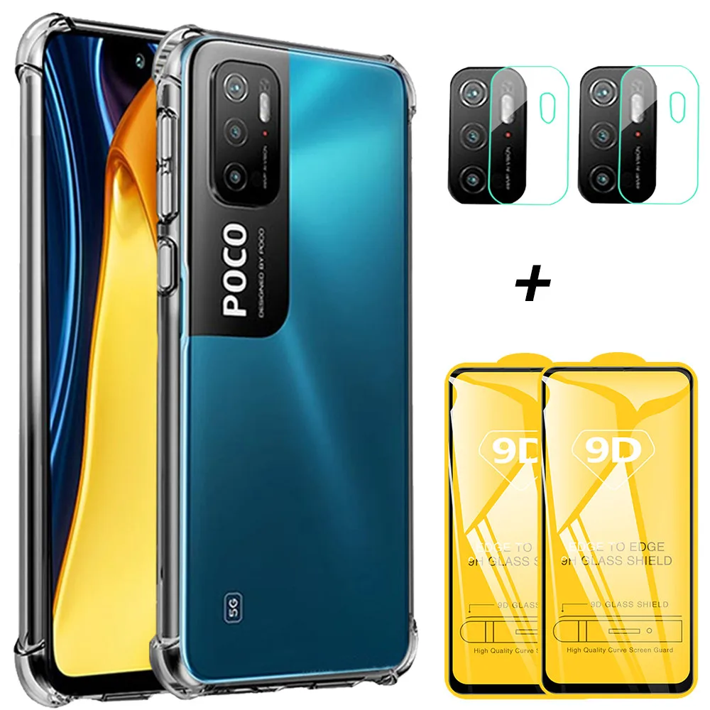 Funda Transparent Tpu Cover Poco M3 Pro 5g Case Silicone Phone Case For Pocophone M3 X3 Nfc Glass Xiomi Poco M3 Shockproof Case Phone Case Covers Aliexpress
