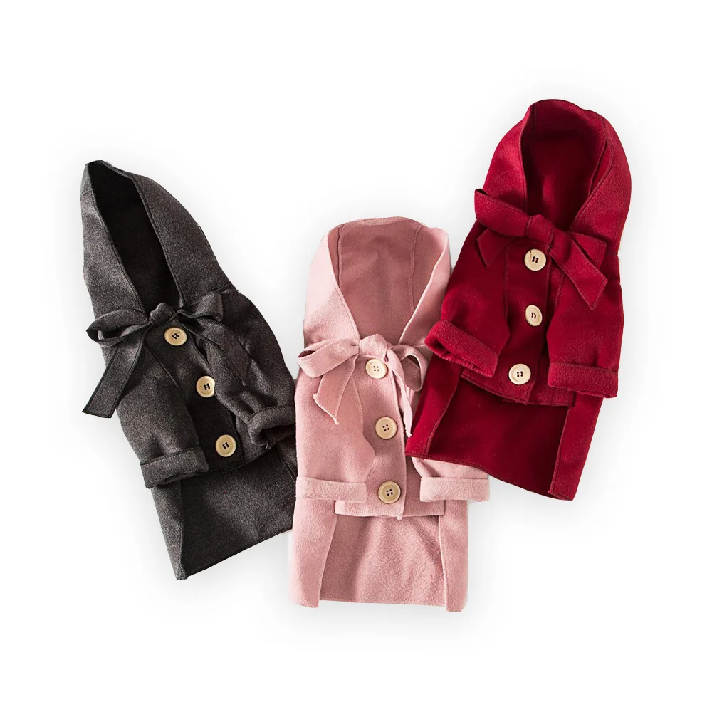 

Pet Dog Woolen Coat Winter Clothes for Chihuahua Small Medium Dogs Warm Hooded Jacket for Cats Puppy Outdoor Apparel XS-XL