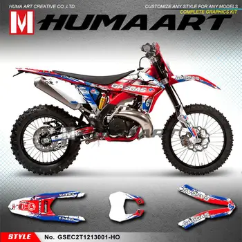 

HUMAART Motocross Graphics Vinyl Stickers Decal Kit for Gas Gas EC 125 200 250 300 E Racing Guillaume REPLICA 2T 2012 2013