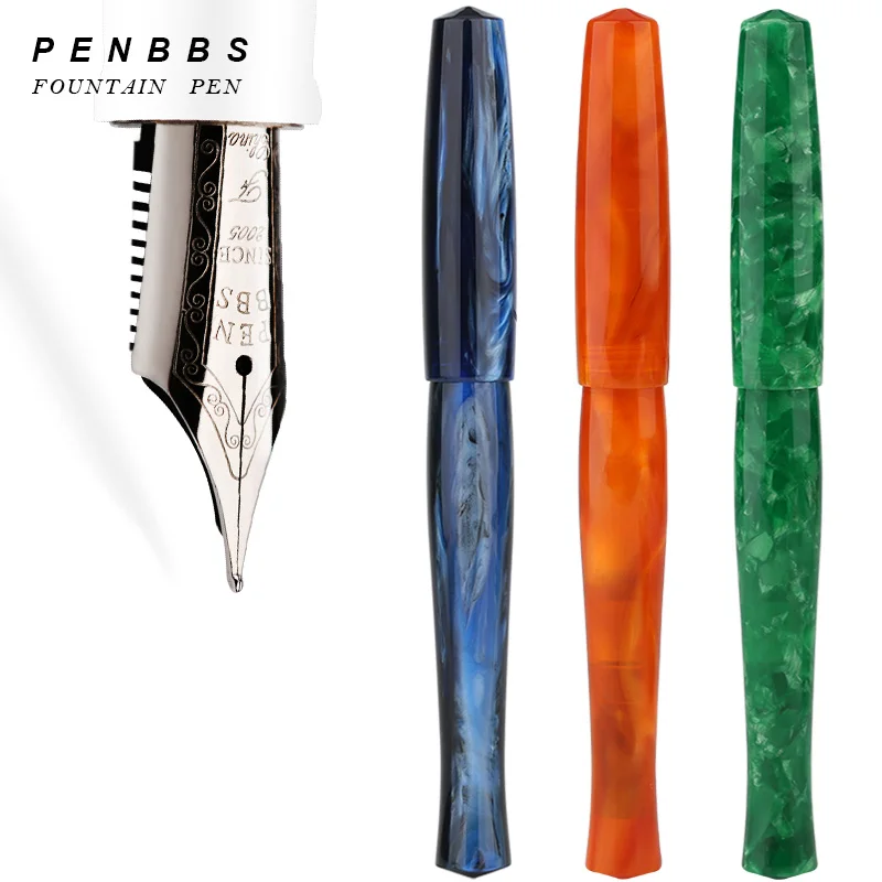 Ручка перьевая Moonman Penbbs 323 из целлулоидной акриловой смолы без зажима Иридиевый
