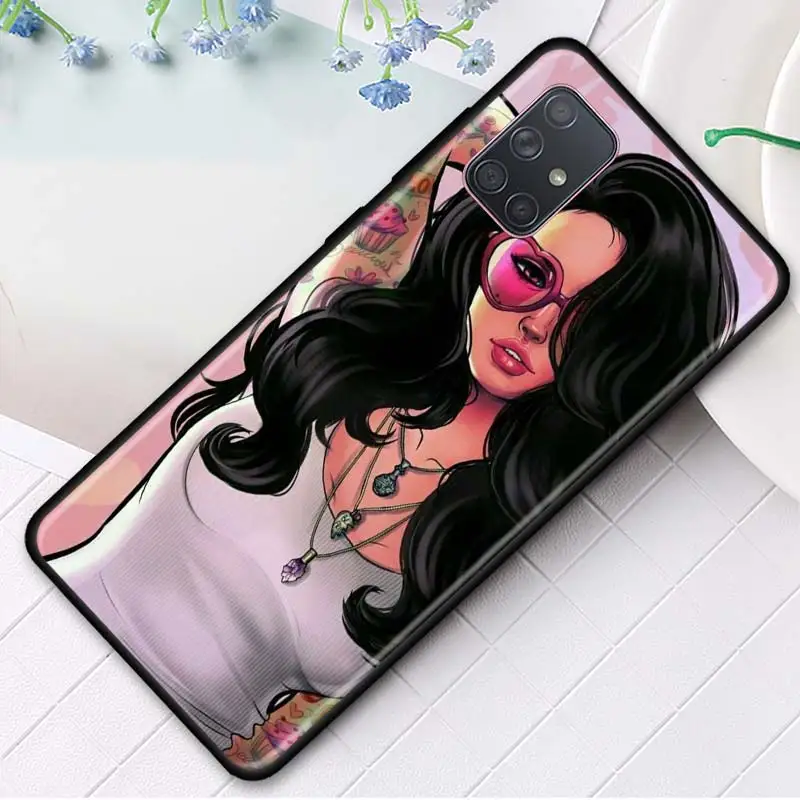Силиконовый чехол для Samsung Galaxy A51 A71 5G A80 A70 A70s A50 A50s A40 A30 A20 A10 TPU крышка татуированные