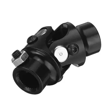 

Black 3/4" Round Smooth X 3/4-36 Spline BLACK Universal Steering Shaft U Joint Column SI-AT45012