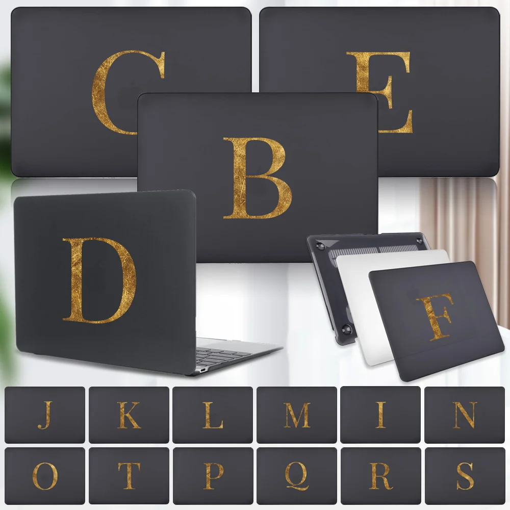 

Case for Apple Macbook Air 13 A2179 A1932 2020 Touch Bar ID/M1 A2337/Air 11" A1370 A1465-26 Letter Matte Laptop Hard Shell Cover