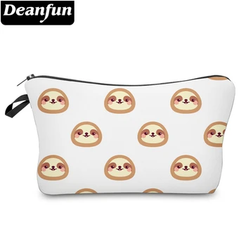 

Deanfun White Small Cosmetic Bag Cute Sloth Pattern Waterproof Pencil Pouch Women Fashion Toiletry Bag Organizer 52030