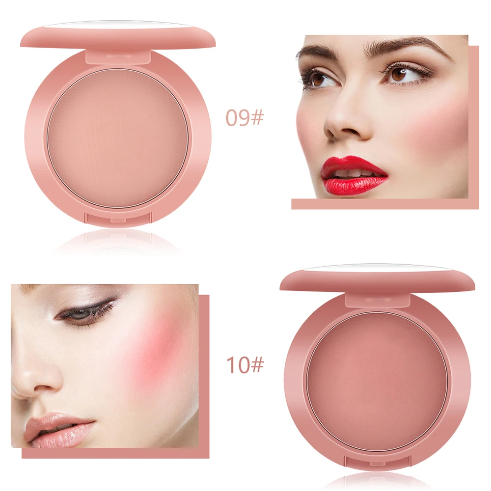 MISS ROSE 12 цветов Косметические румяна натуральный цвет отделка Румяна круглые матовые румяна Осветляющий цвет лица Румяна Косметика